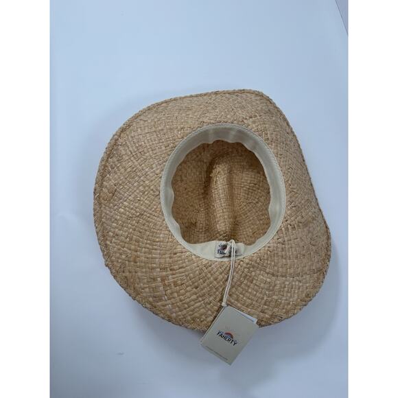 Faherty Rancher Raffia Hat in Natural - Picture 7 of 11